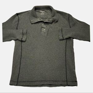 Michael Kors Charcoal Gray Longsleeve Thermal Henley